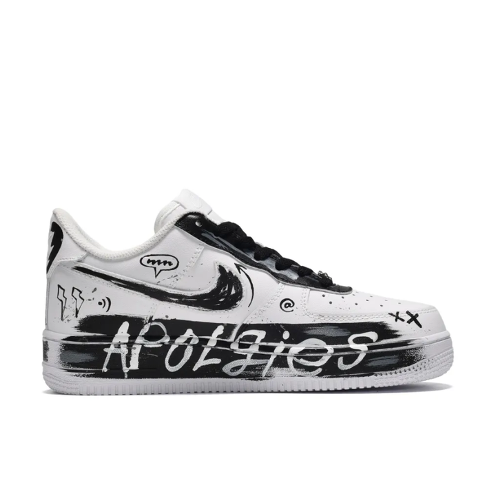 Black Metal Chain Skeleton Custom Air Force 1