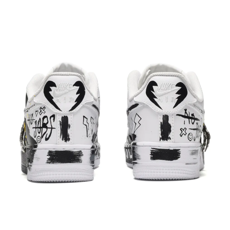 Black Metal Chain Skeleton Custom Air Force 1