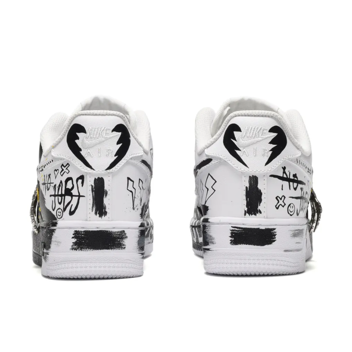 Black Metal Chain Skeleton Custom Air Force 1