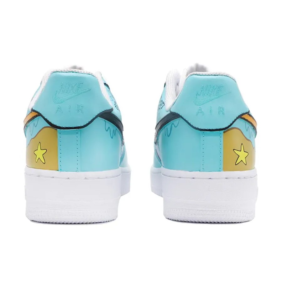 Beach Coconut Brown Blue Custom Air Force 1
