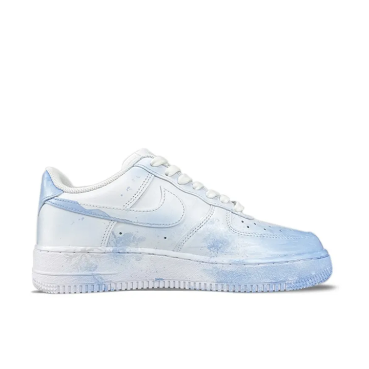 Blue Blooming Snowflake Custom Air Force 1