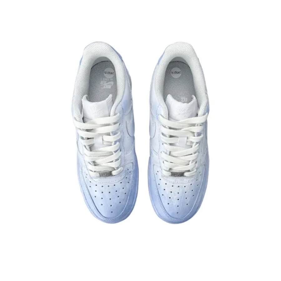 Blue Blooming Snowflake Custom Air Force 1