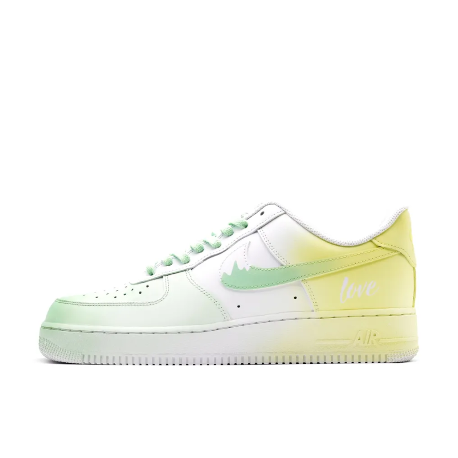 Yellonw Green Custom Air Force 1
