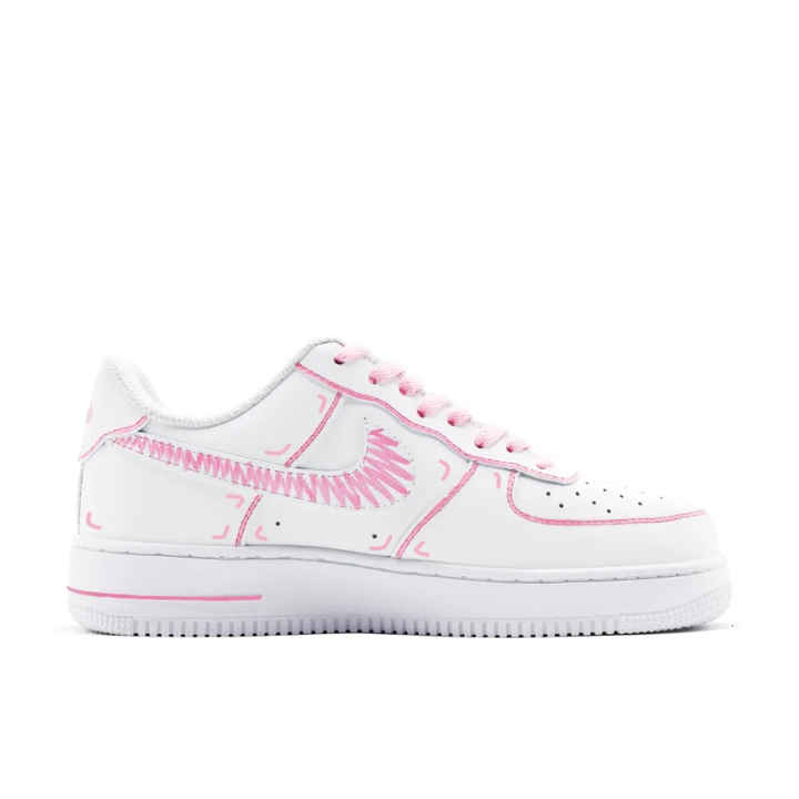 Pink White Custom Air Force 1