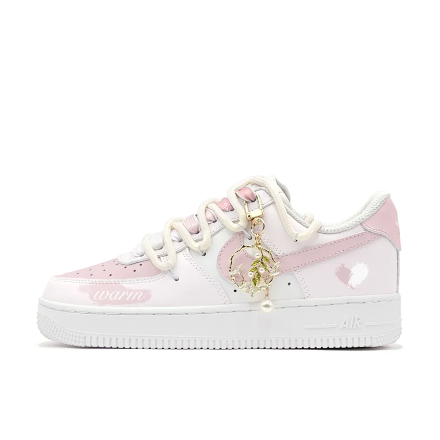 Extra Lace Pink Custom Air Force 1