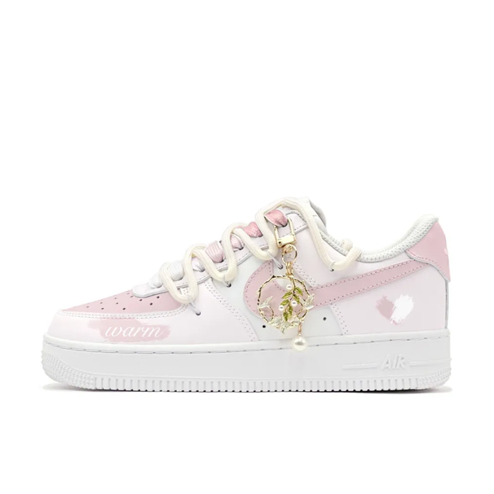 Extra Lace Pink Custom Air Force 1