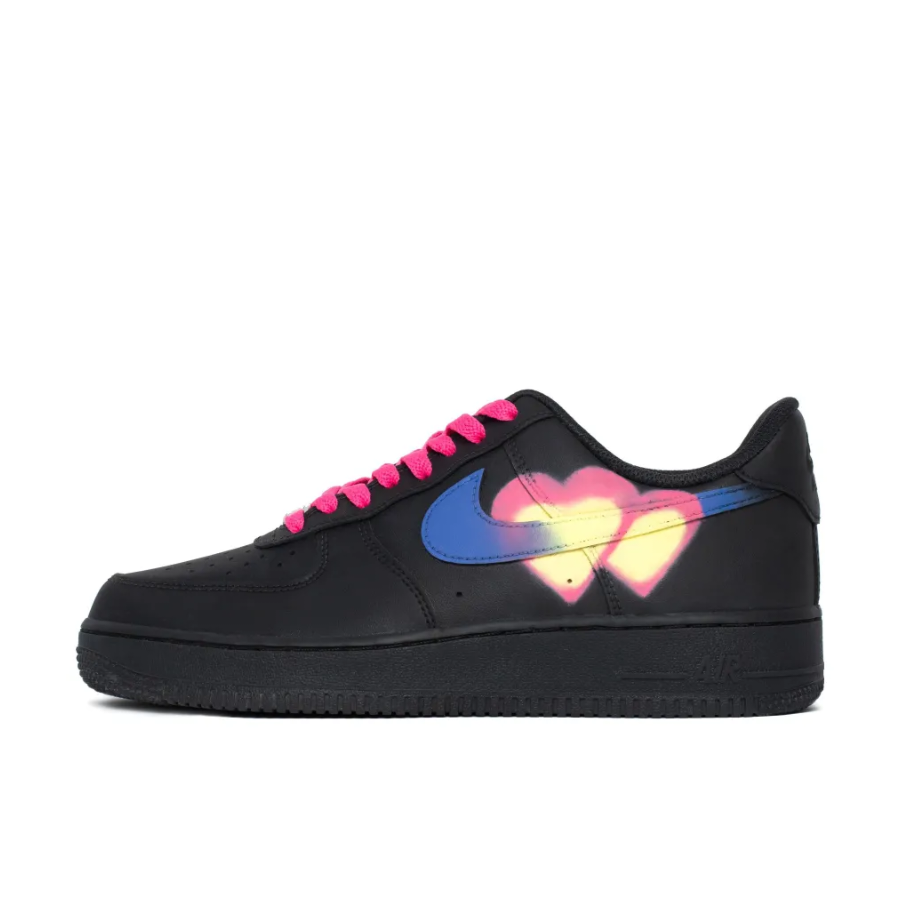 Air force 1 black-blue-fuchsia best sale