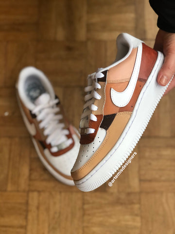 Custom Air Force 1 Chocolate Khaki