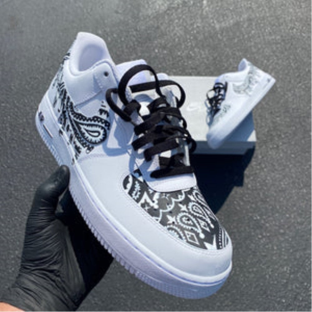 Black Bandanna Custom Air Force 1
