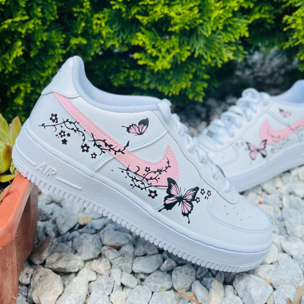 Pink Butterflies Custom Air Force 1