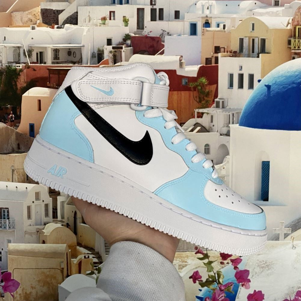 Blue Black Mid Custom Air Force 1