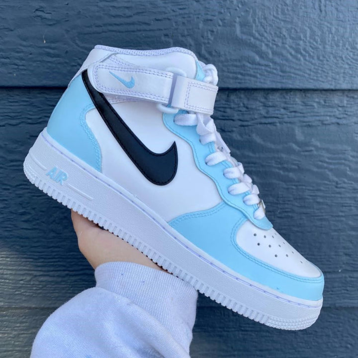 Blue Black Mid Custom Air Force 1