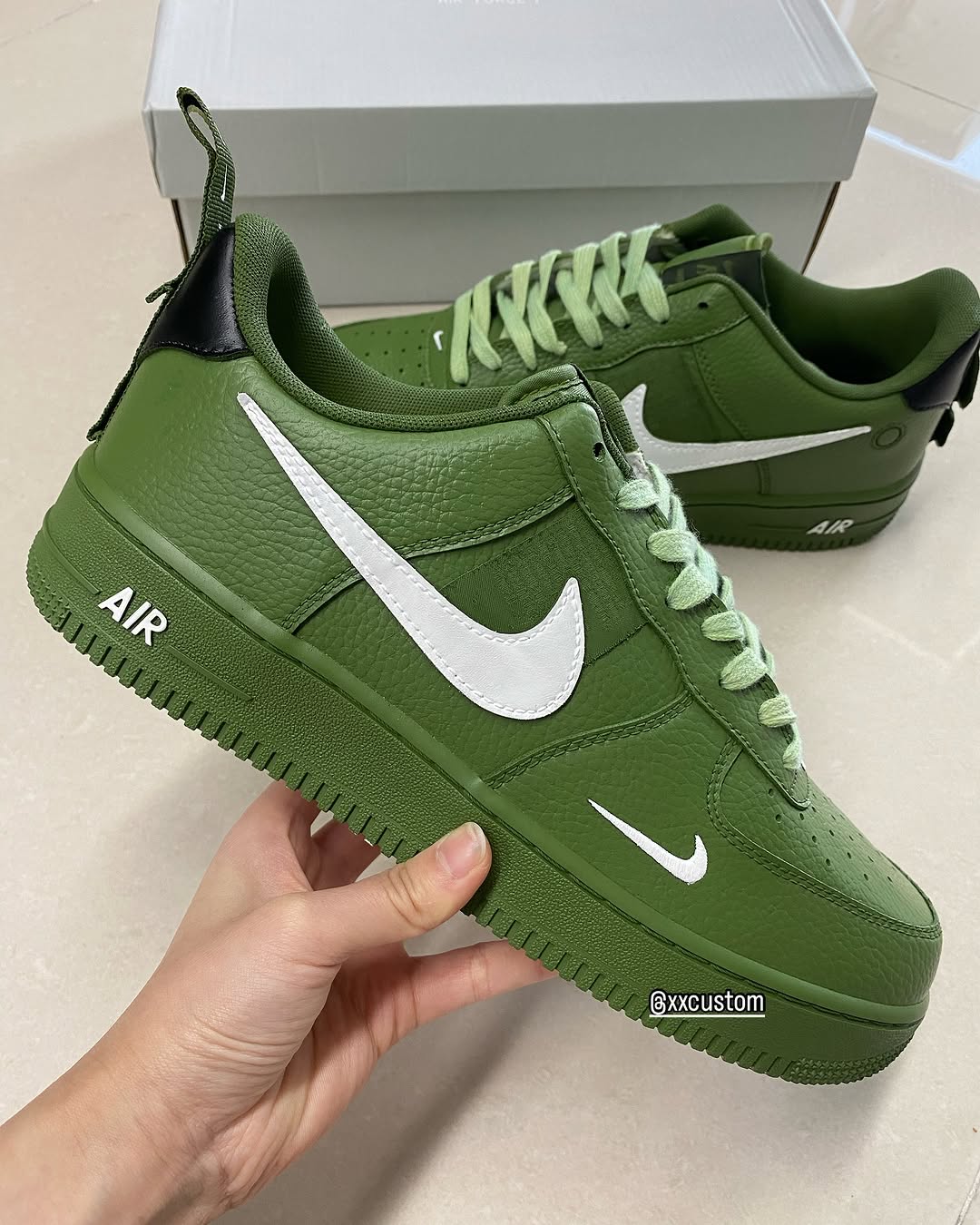 Custom Air Force 1 Green White