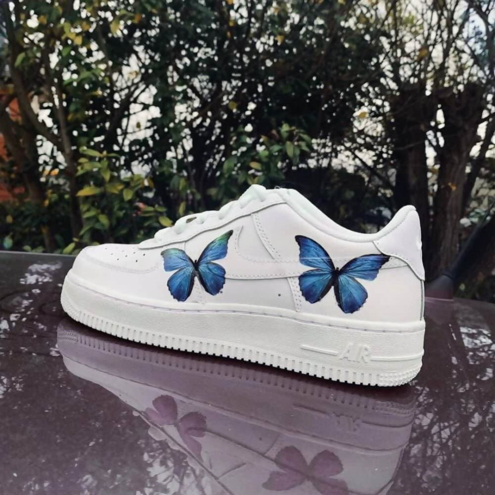 Blue Butterfly Custom Air Force 1