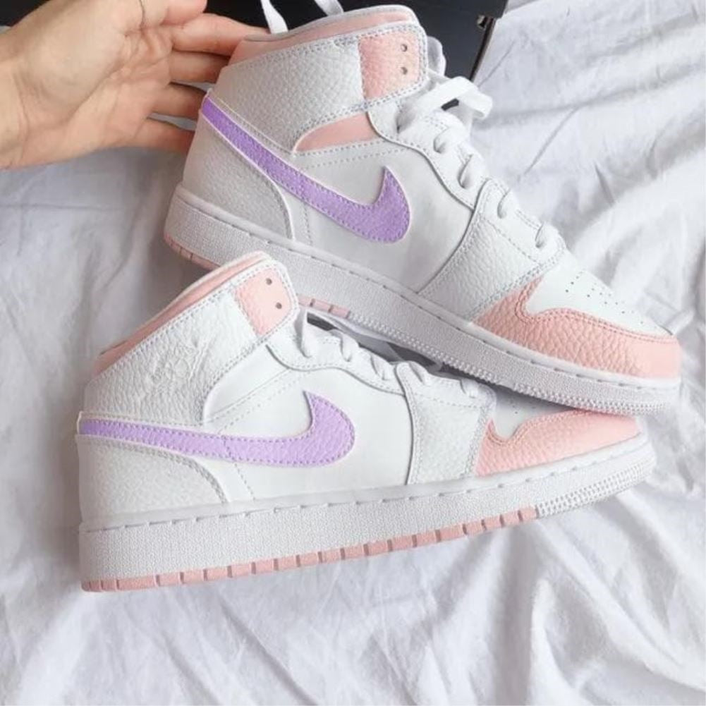 Baby Pink Purple  Custom Air Jordan 1