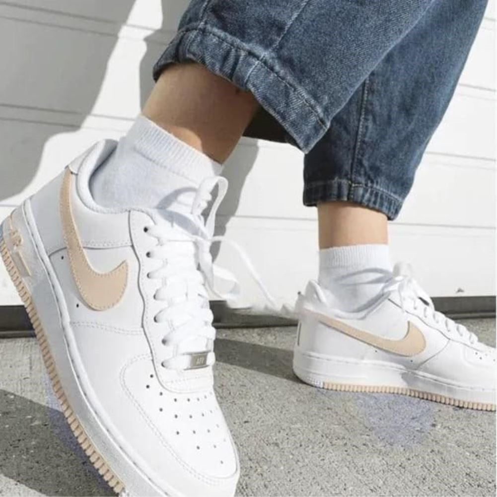 Beige Smooth Custom Air Force 1