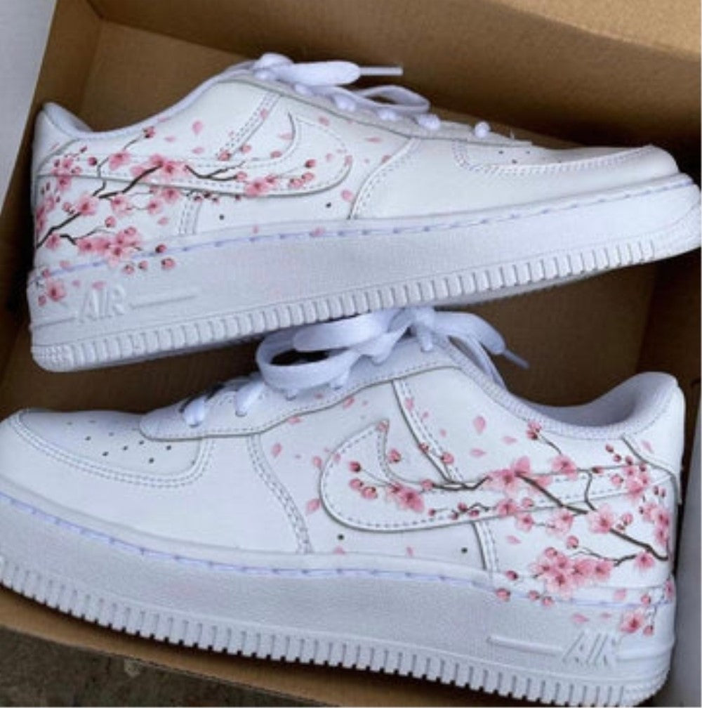 Pink Sakura Flowers Custom Air Force 1