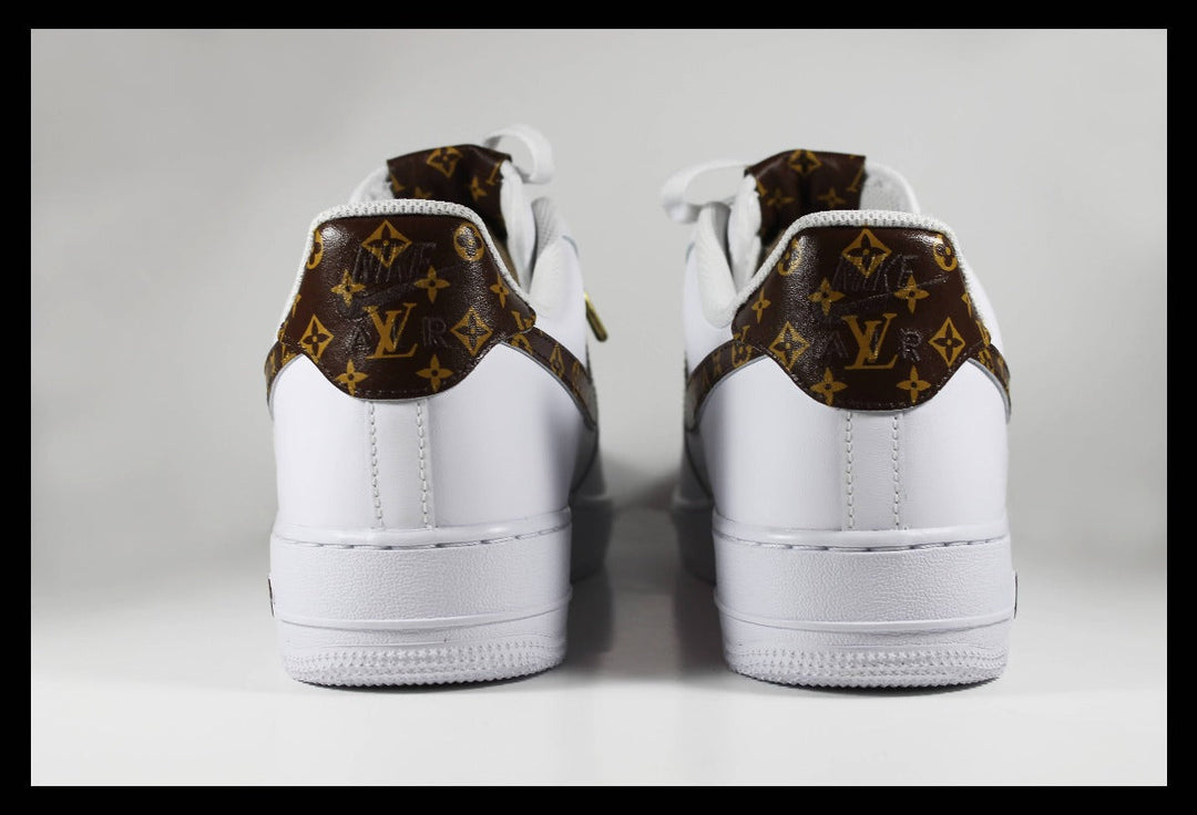 Brown LV Custom Air Force 1