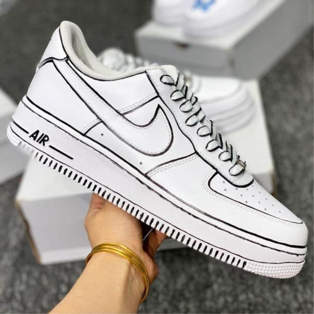 Black Line Custom Air Force 1