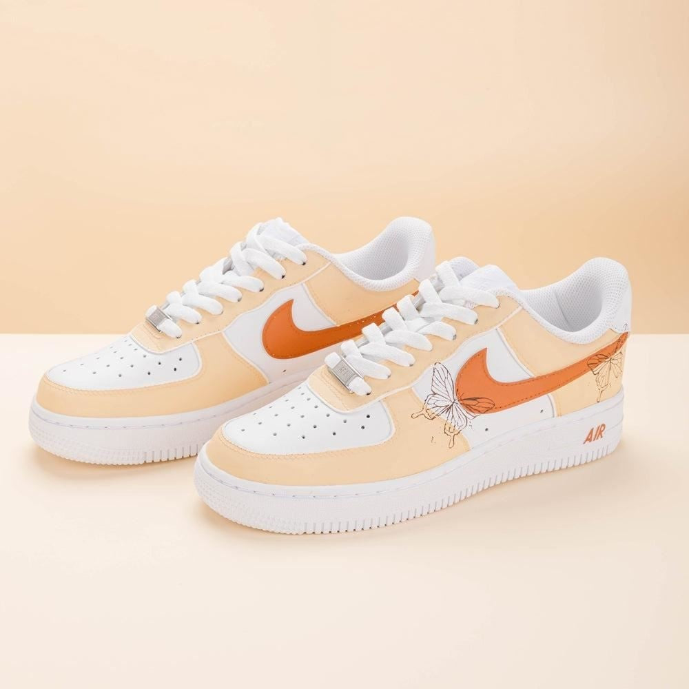Khaki Butterfly Beige Custom Air Force 1