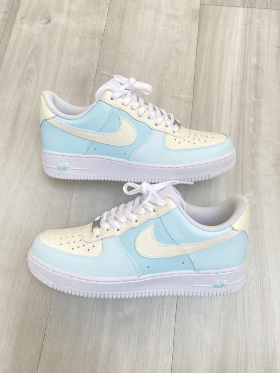 Blue Yellow Custom Air Force 1