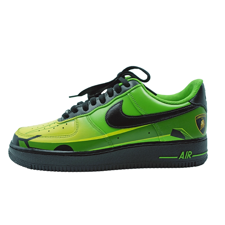 Custom Air Force 1 Green Lamborghini Design