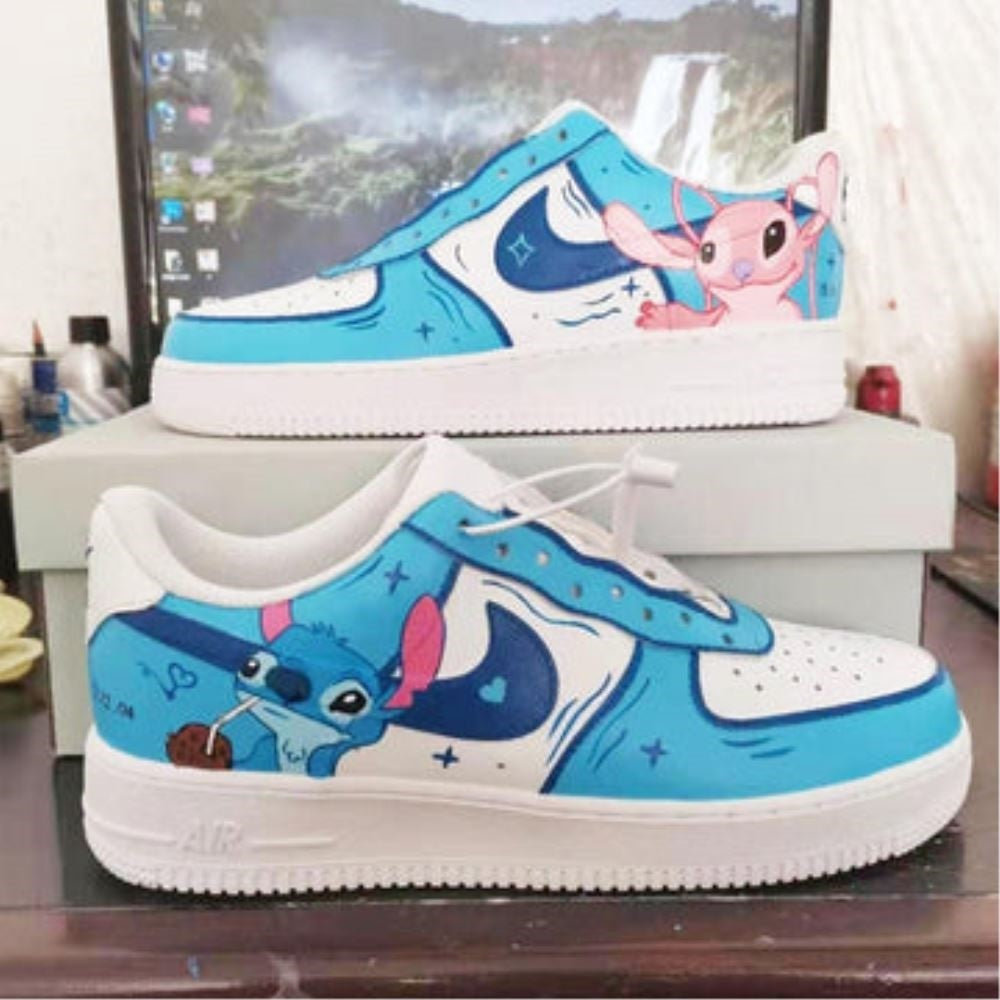 Stitch Angel Blue Custom Air Force 1