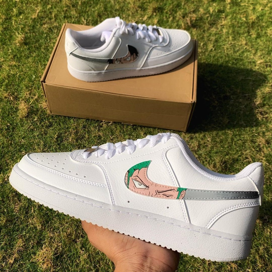 Custom Air Force 1 White Anime Character Design