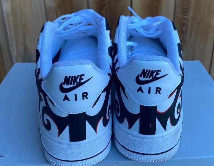 Custom Air Force 1 White Black Pattern