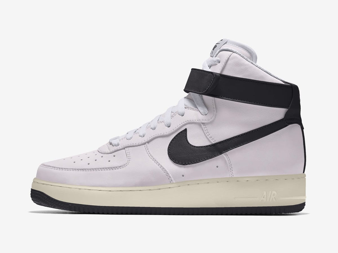 Custom Air Force 1 White Black Swoosh