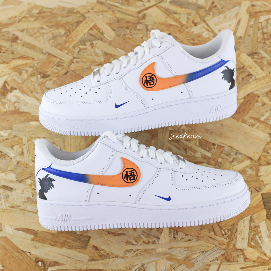 Custom Air Force 1 White Dragon Ball Theme