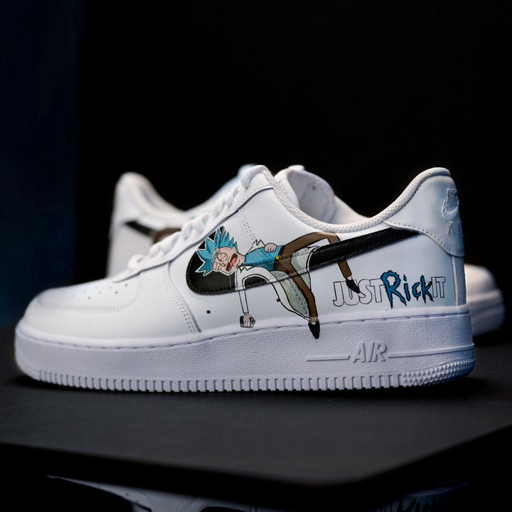 Custom Air Force 1 White Rick And Morty Theme