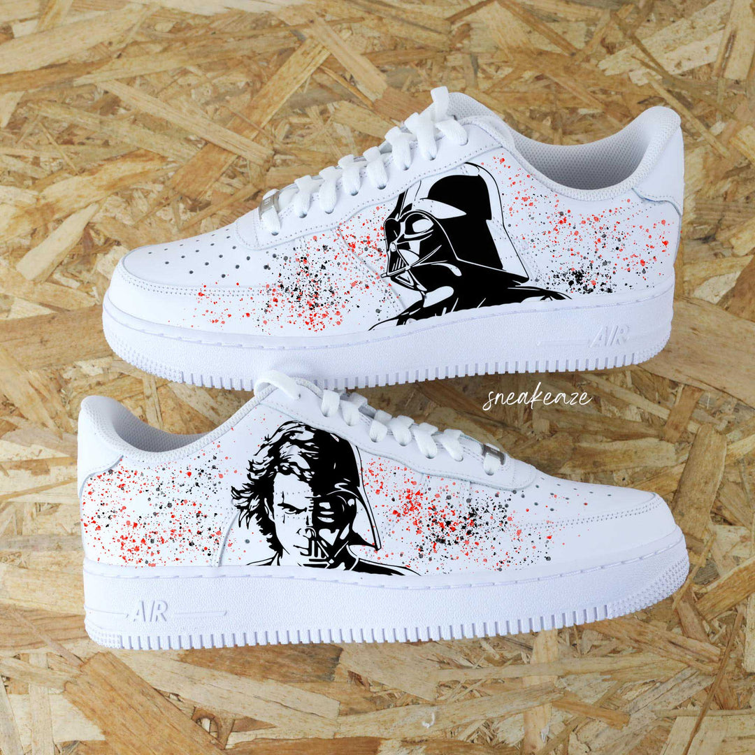 Custom Air Force 1 White Star Wars Pattern