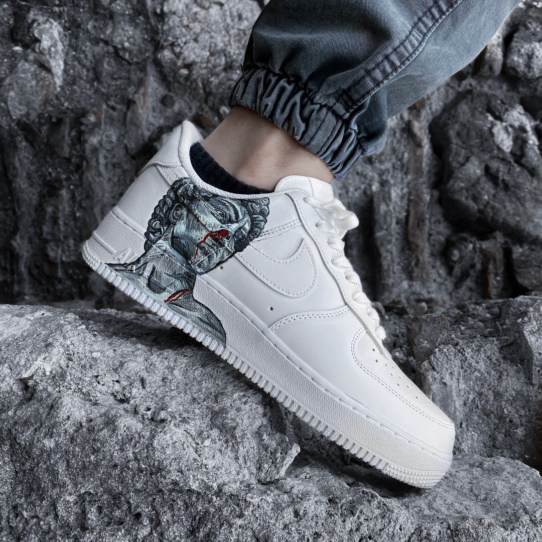 Custom Air Force 1 White Statue Design