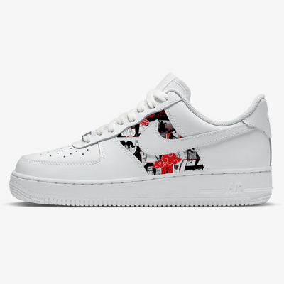 Custom Air Force 1 White With Abstract Patterns