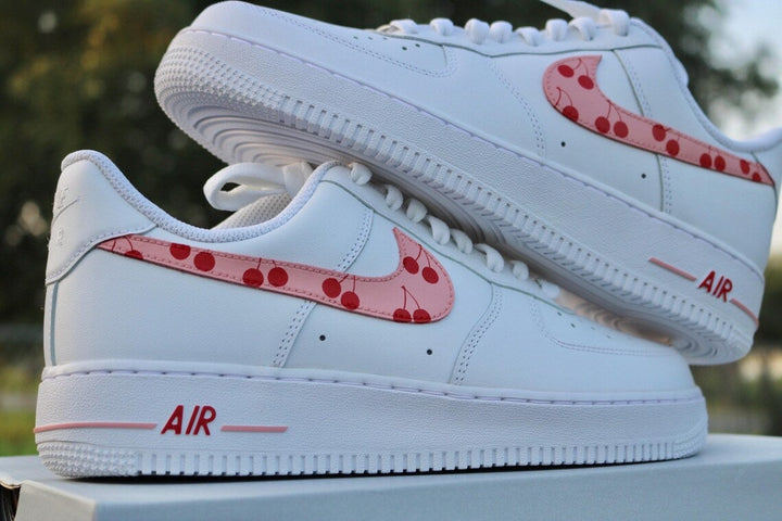 Custom Air Force 1 White with Cherry Pattern