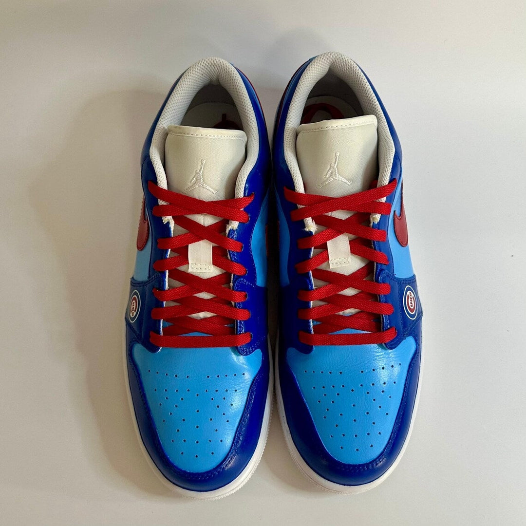 Custom Air Jordan 1 Blue Baby - Blue Red Cubs Theme