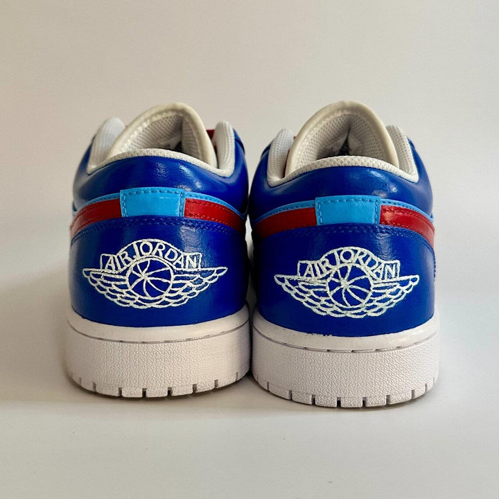 Custom Air Jordan 1 Blue Baby - Blue Red Cubs Theme