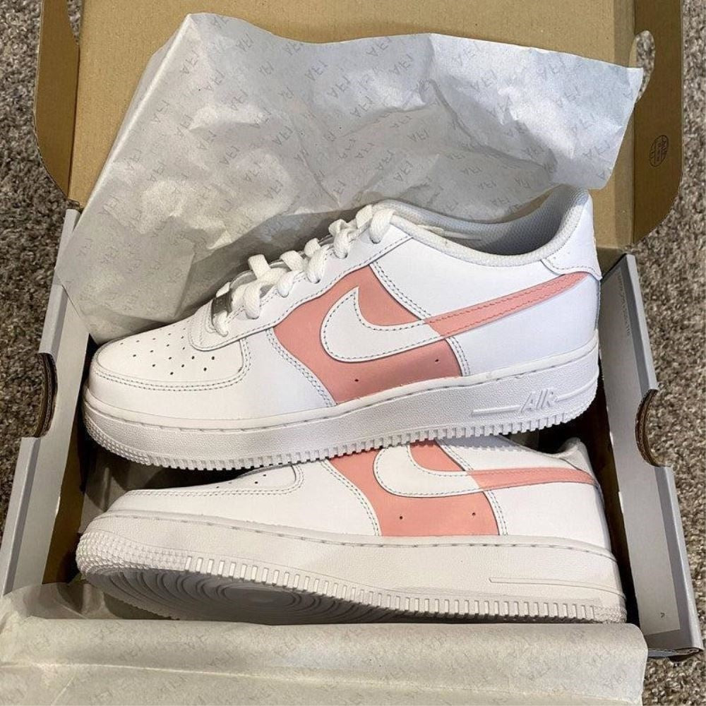 Pink White Custom Air Force 1