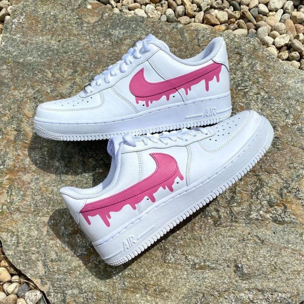 Pink Drip Custom Air Force 1
