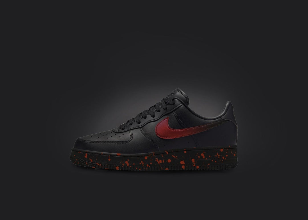 Black Red Gradient Custom Air Force 1