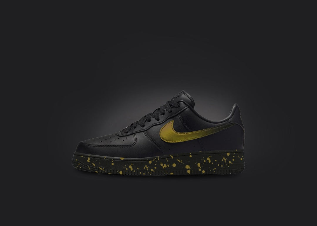 Black Yellow Spot Custom Air Force 1