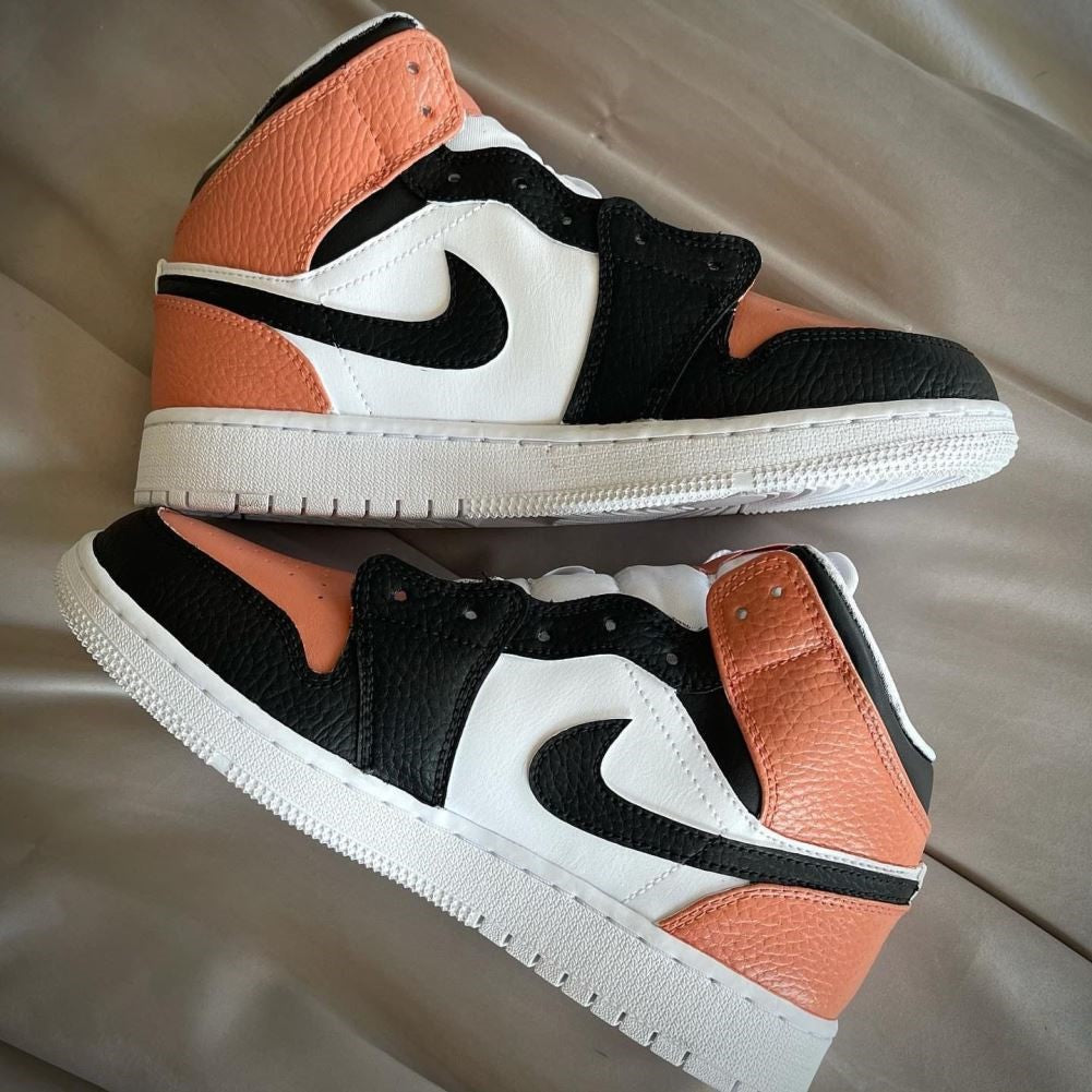 Quartz Pink Black Custom Air Jordan 1