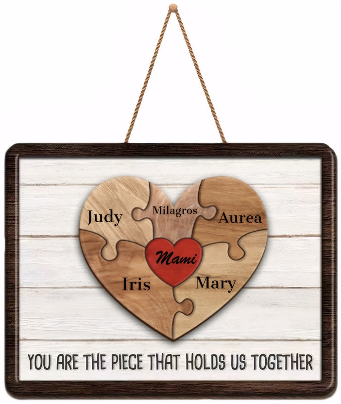 Custom Wooden Puzzle Hanging Tags