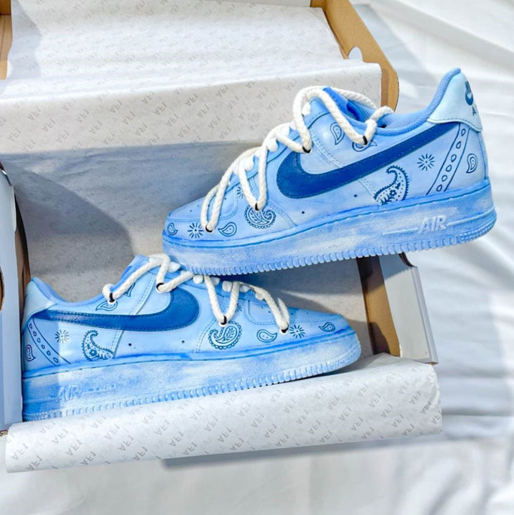 Blue Bandana Custom Air Force 1