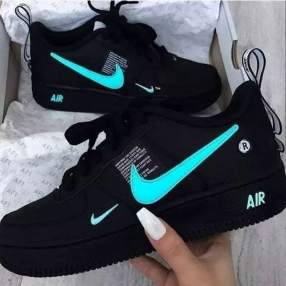 Mint Green Custom Air Force 1 - Custom Shoes