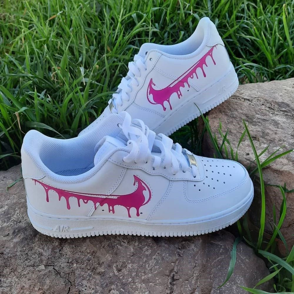 Pink Drip Custom Air Force 1