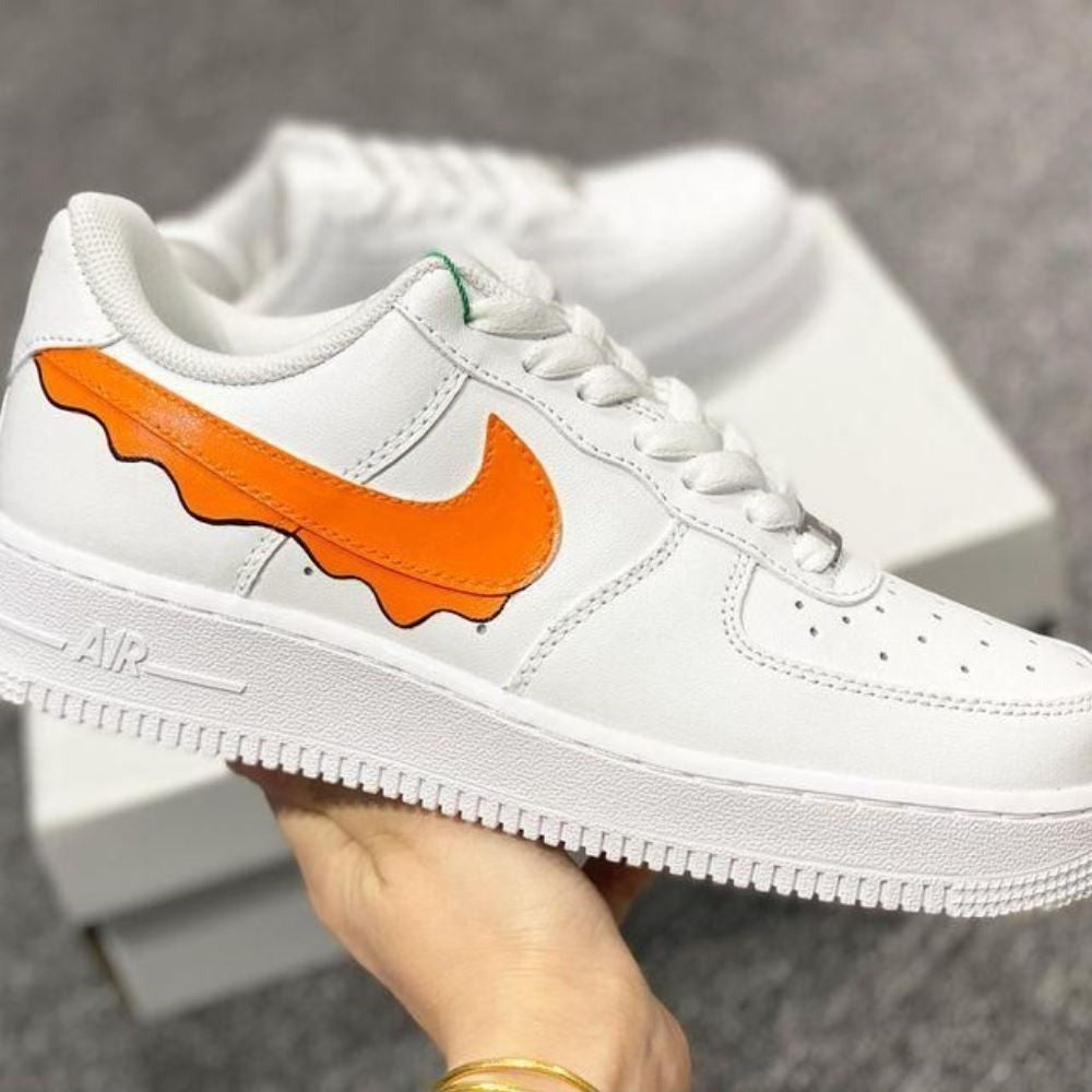 Orange Drips Custom Air Force 1