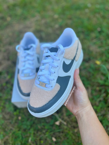 Custom Air Force 1 Dark Green Light Brown