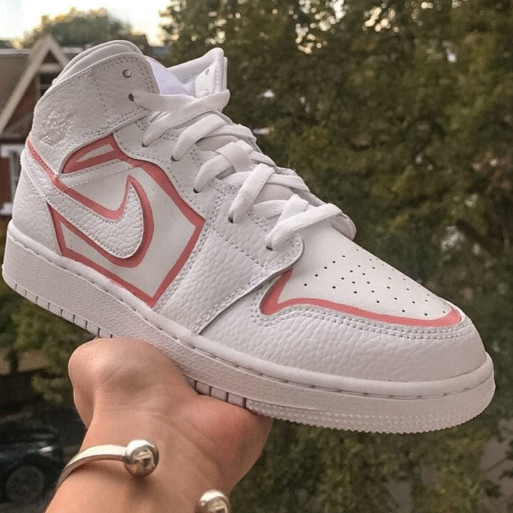 Pink Line Custom Air Jordan 1